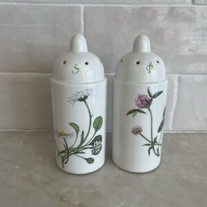 Floral Ceramic Salt and Pepper Shakers